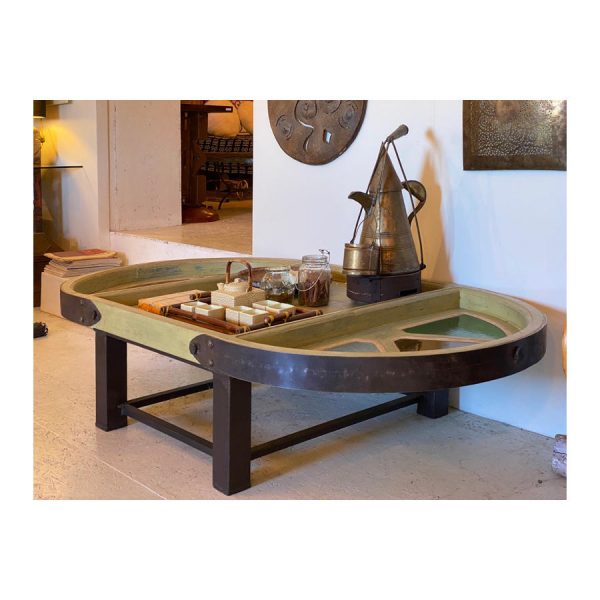 Old Windows Green Coffee Table