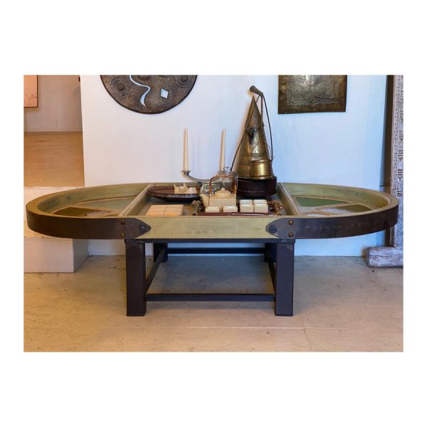 Old Windows Green Coffee Table - Image 4