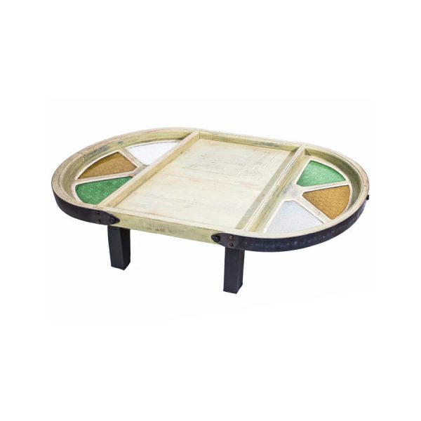Old Windows Green Coffee Table - Image 5